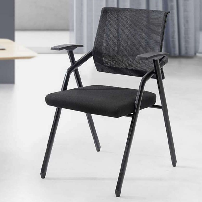 Mid Back Mesh Conference Chair Modern Fixed Arms Office Chair  for Home Office