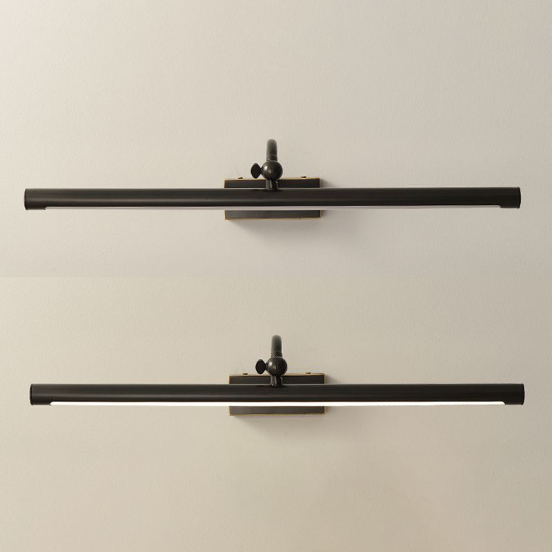 Lineaire schaduw metalen wand sconce moderne stijl 1 licht spiegel wand gemonteerd verlichtingsarmatuur