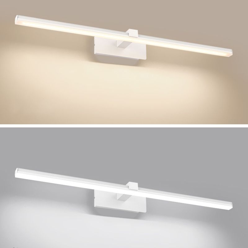 Accesorio de iluminación de pared de baño lineal led metal simplicidad estilo pared apliques luz