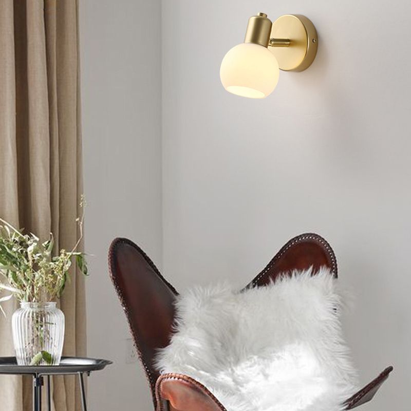 Wall Light Fixture Modern Wall Mounted Lighting in Gold for Washroom