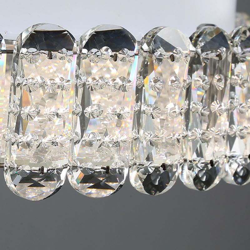 Contemporary Flush Mount Lamp Crystal LED Ceiling Lighting for Bedroom