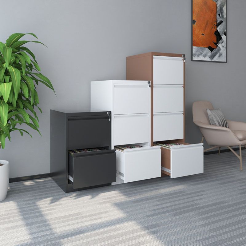 Modern Metal File Cabinet Fire-Resistant Filing Cabinet for Home Office