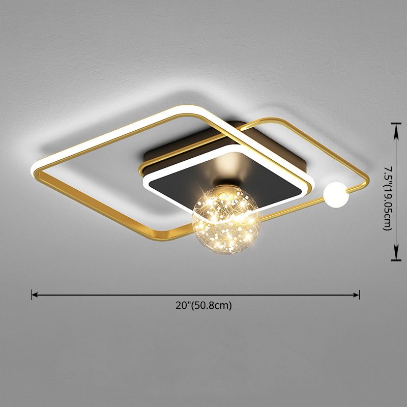 Modern Concise Style LED Ceiling Light Fixture Study Room Light Bedroom Light