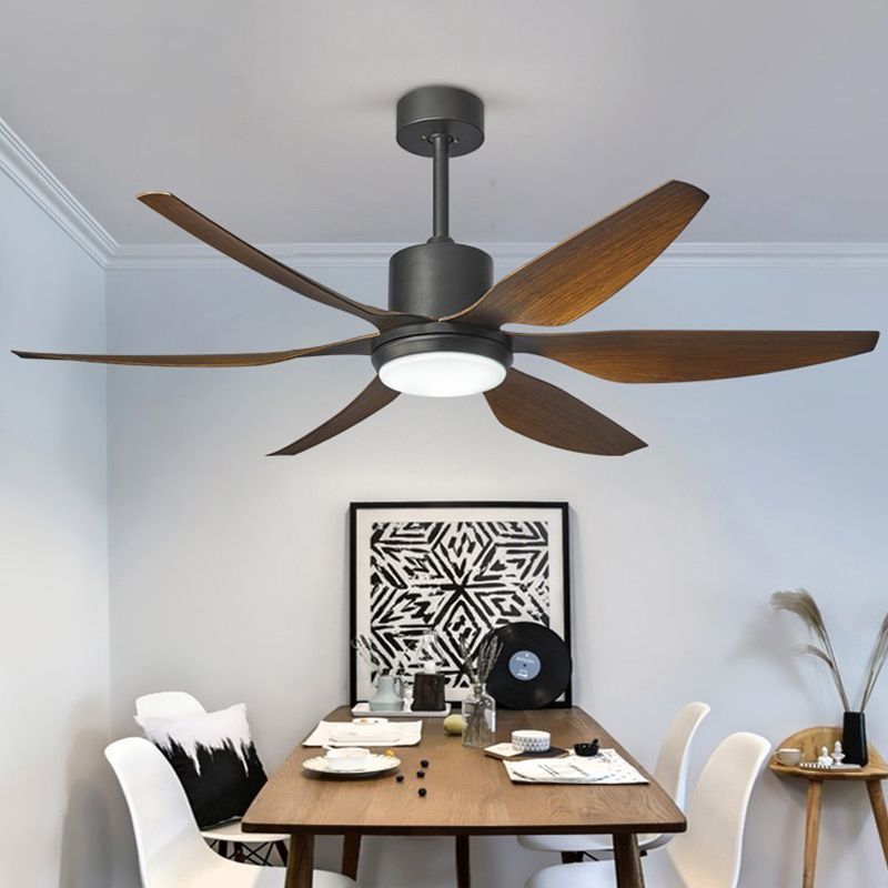 Contemporary Ceiling Fan Light Fixture Metallic LED Ceiling Flush Mount for Bedroom