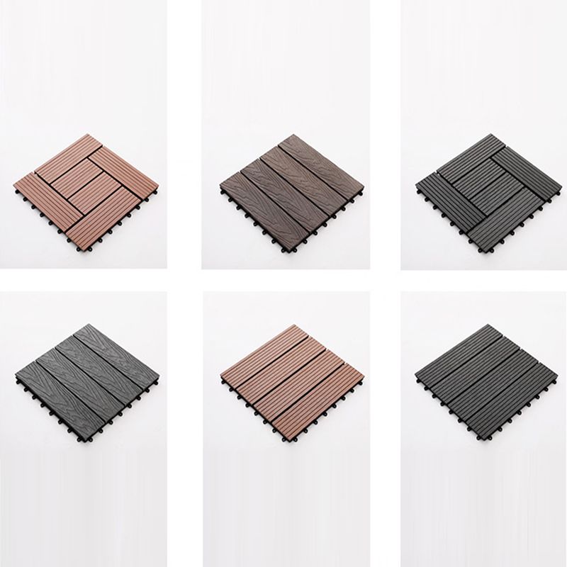 Floor Bullnose Click Lock Wire Brushed Wooden Flooring Tiles