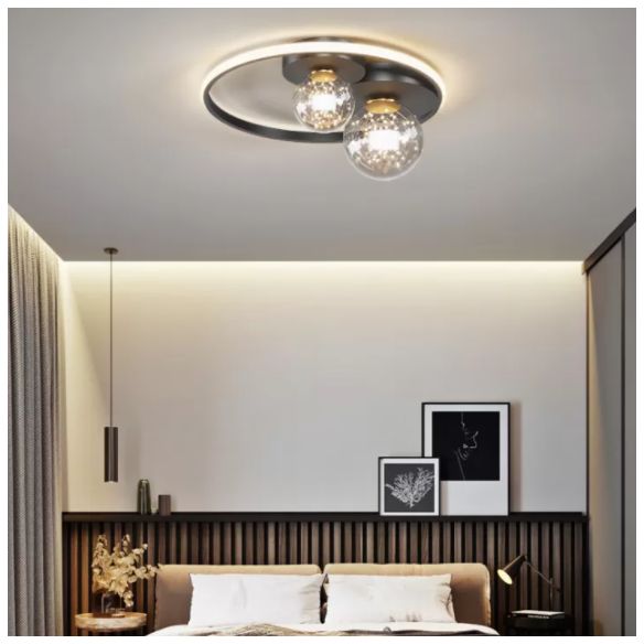 Modern LED Light Ceiling Light Fixture Ringed Light Acrylic Light Living Room Bedroom Light in Concise Style