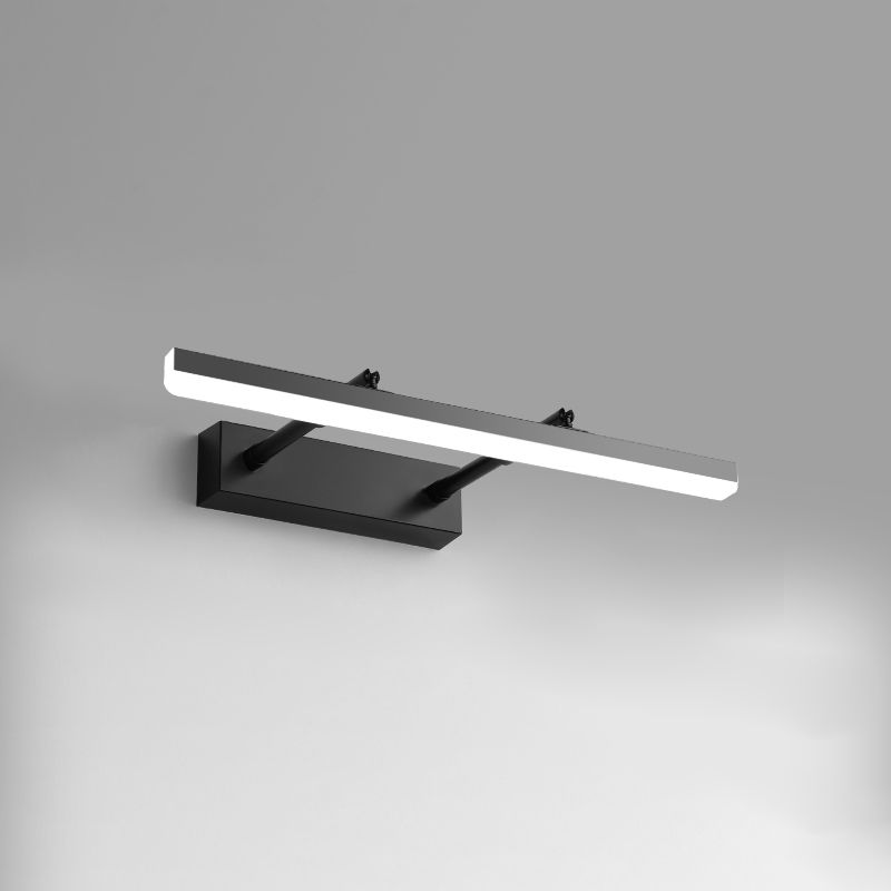 Lámpara de pared extensible de hierro lacado con LED lineal moderno con tono acrílico