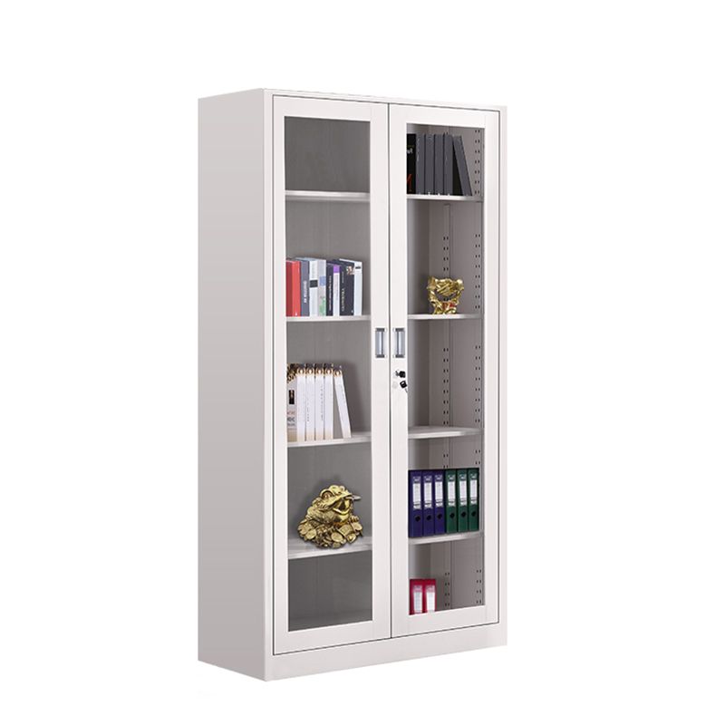 Contemporary File Cabinets Metal Frame Fireproof Vertical File Cabinet with Key Lock