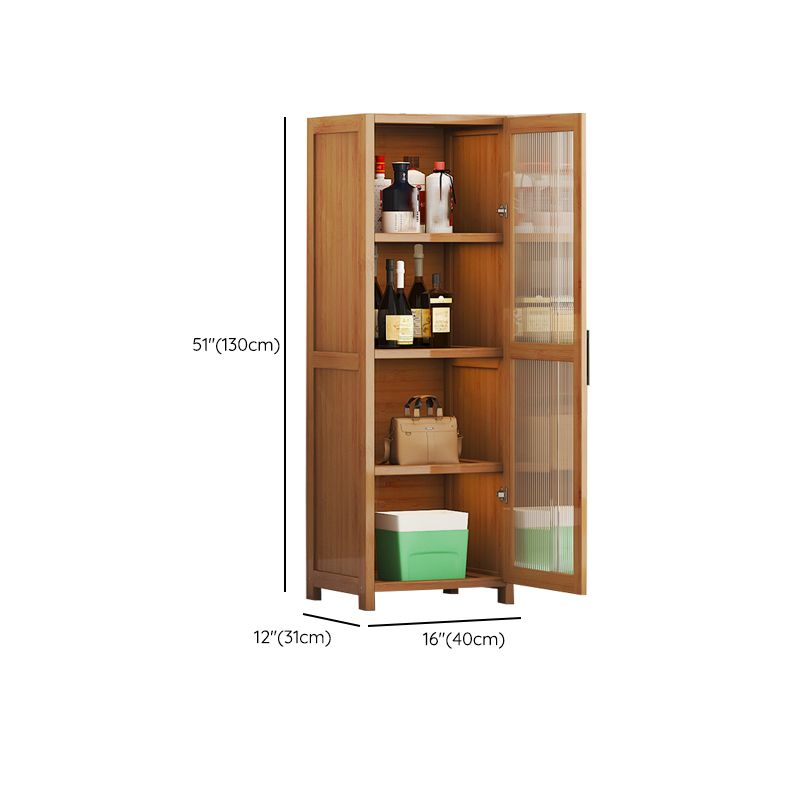 Contemporary Display Stand Bamboo Buffet Cabinet for Dining Room