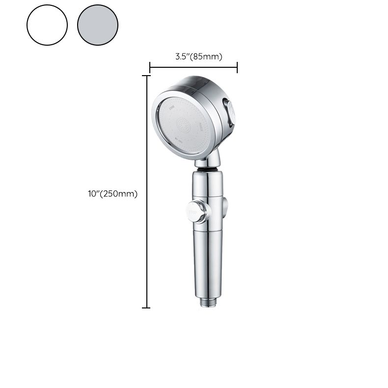 Modern Showerhead Adjustable Spray Pattern Swivel Round Hand Shower