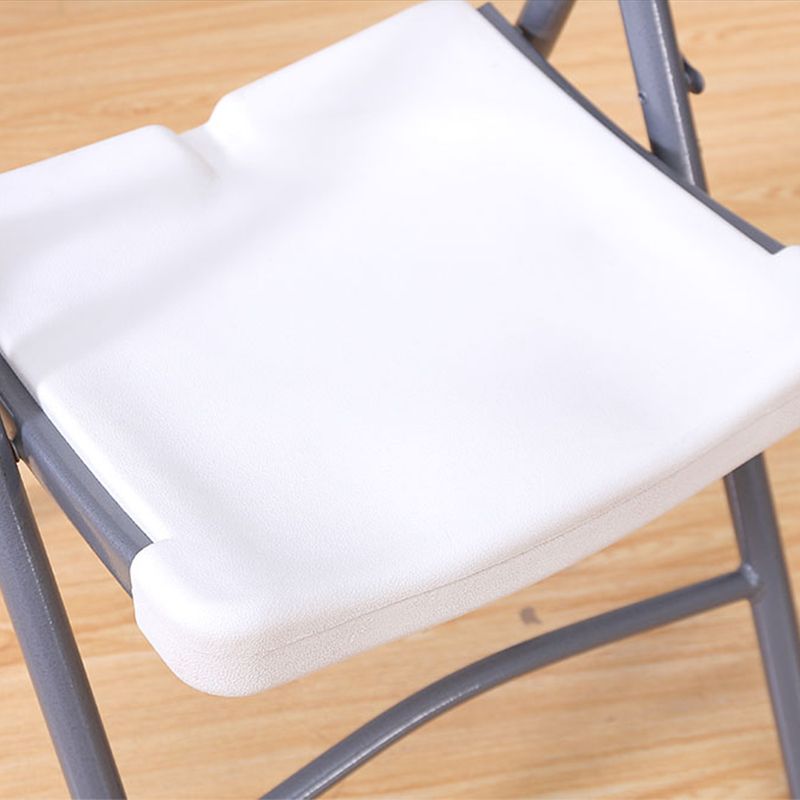 Armless Foldable Conference Chair Modern Plastic Office Chair