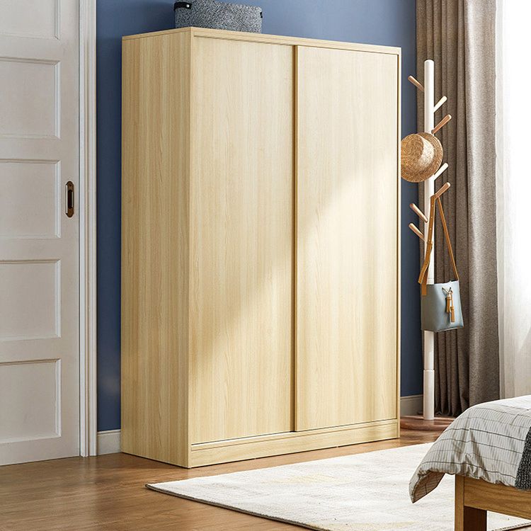 Wooden Wardrobe Armoire Contemporary Wardrobe Armoire with Garment Rod