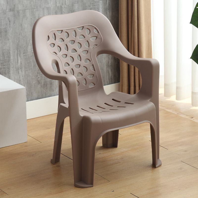 Contemporary Chair Dining Arm Chair for Kitchen with Plastic Legs