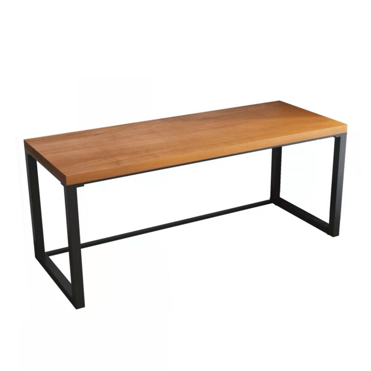 Solid Wood Rectangular Writing Desk 29.53-inch Tall Office Desk with Sled Base