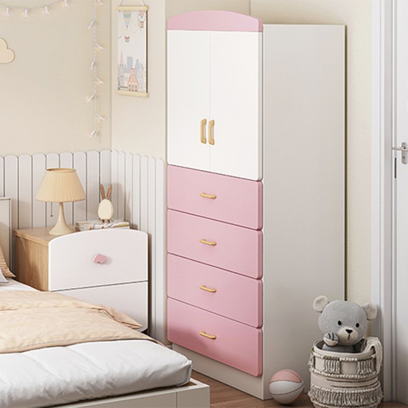 Manufactured Wood Kids Closet Modern Bedroom Wardrobe Closet with Cloth Rod