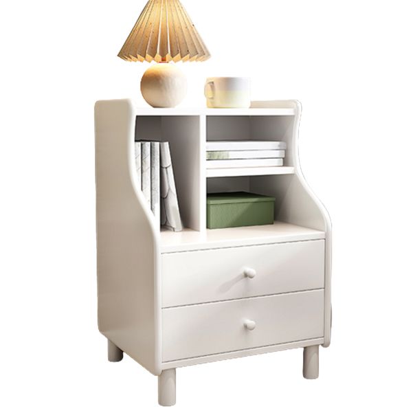 Nordic Solid Wood Nightstands Kid Bedside Table with Drawers