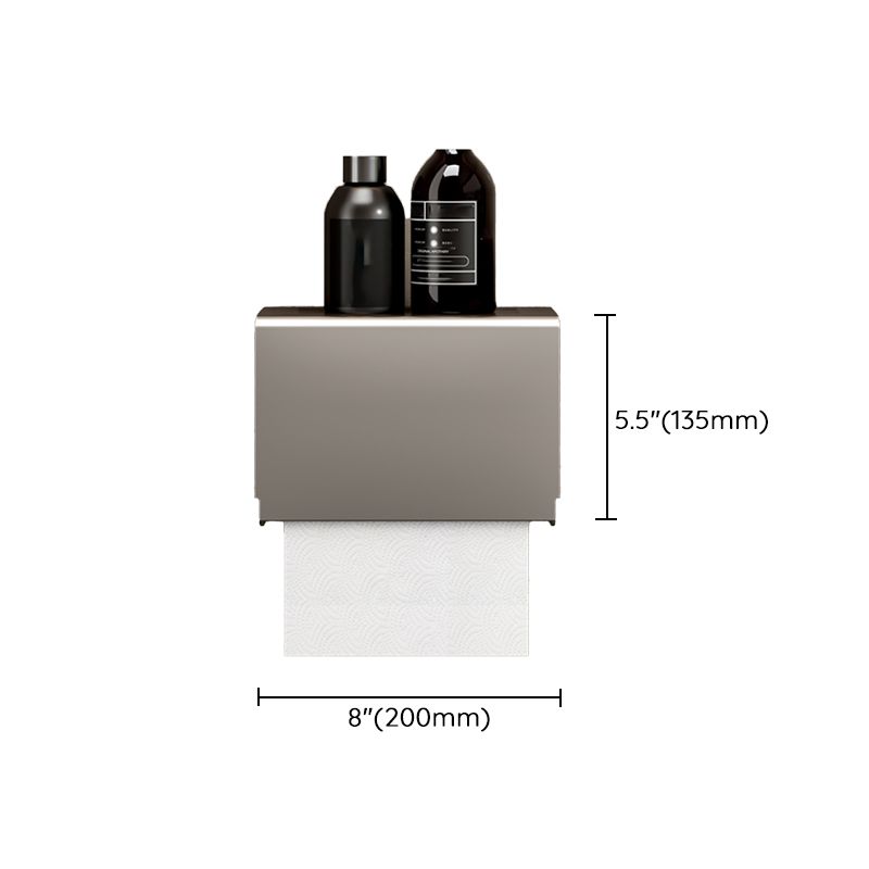 Modern Grey Bathroom Set Paper Holder Bath Shelf Bathroom Hardware Set