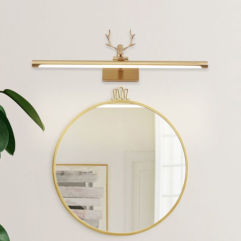 Moderne Antlers ijdelheid licht LED Mirror voorlicht met acrylschaduw voor badkamer