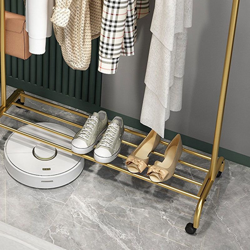 Modern Coat Rack Storage Shelf Metal Entryway Kit Hall Stand