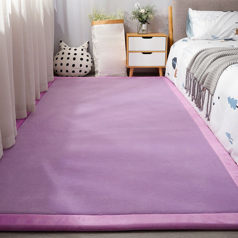 Rapis minimal Plain Synthetics Multi-couleur Tapis Pet Friendly Machine Washiable Not Slip Backing Rapier pour le chevet