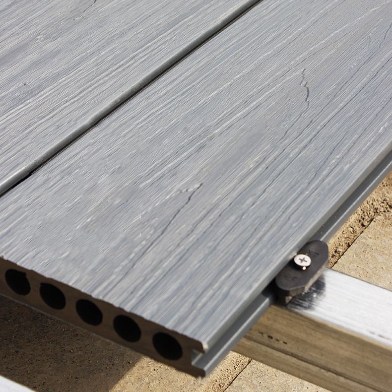 Rectangular Wood Deck/Patio Flooring Tiles Nailed Installation for Outdoor Flooring