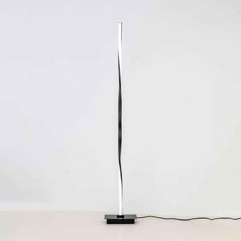 Metal Linear Floor Lamps Modern Style 1 Light Standard Lamps for Living Room