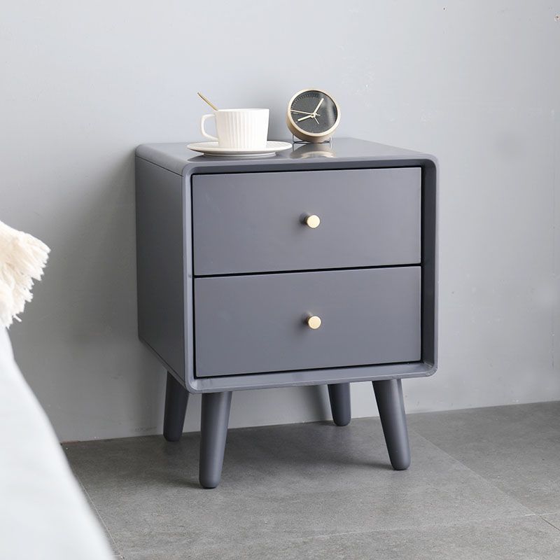 Modern Wood Bed Nightstand Drawers Included Night Table for Bedroom