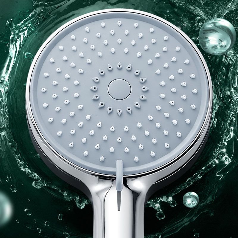 Round Handheld Shower Head Self-Cleaning Wall-Mount Shower Head