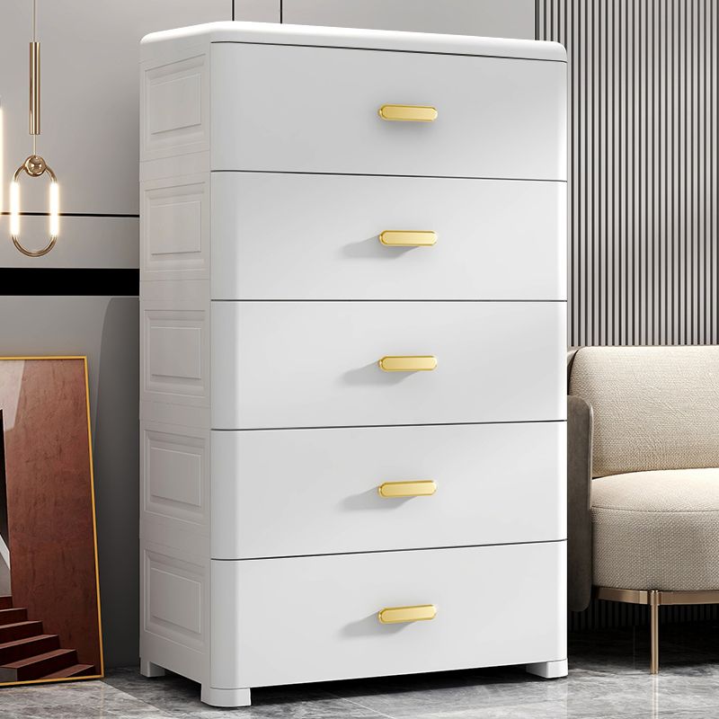 Contemporary Bedroom Armoire 5-drawer Wardrobe Armoire for Home