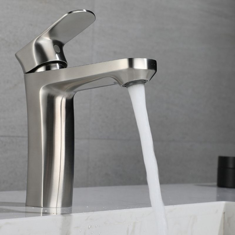 Square 1-Handle Bathroom Faucet 1 Hole Vessel Sink Bathroom Faucet