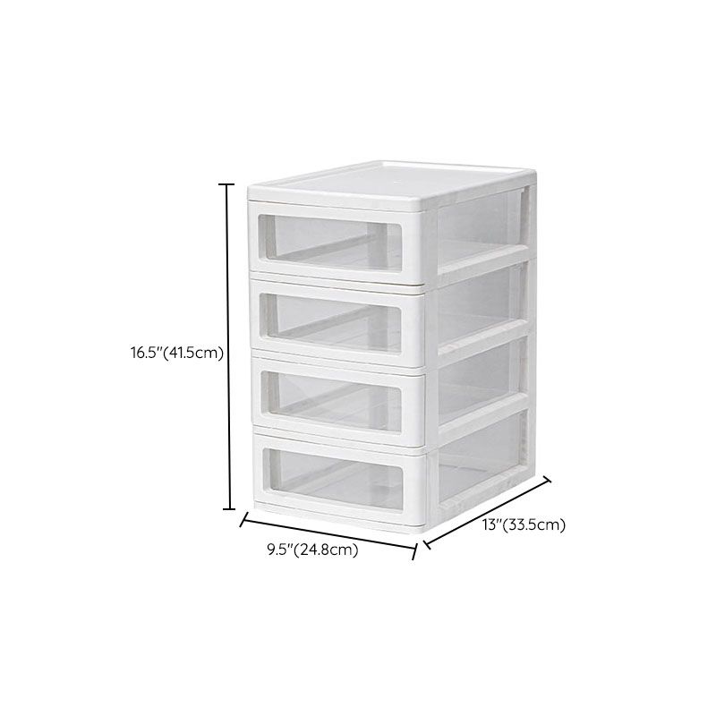 Modern Vertical File Cabinet Solid Color Plastic File Cabinet with Drawers