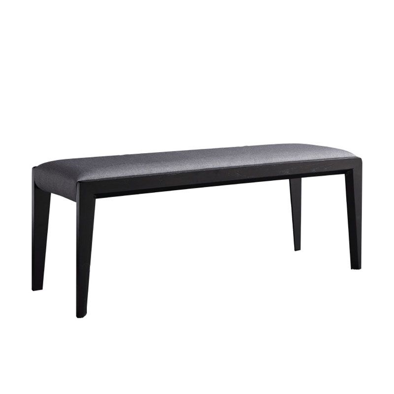 15.6-inch W Mid-Century Modern Seating Bench Cushioned Solid Wood Bench