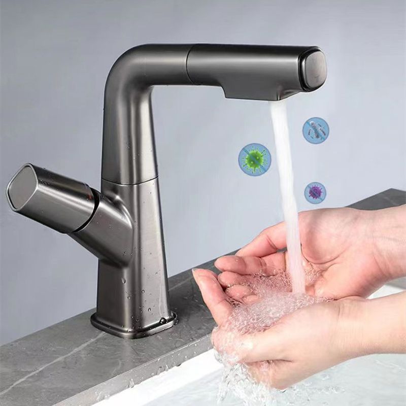 Single Handle Faucet Contemporary Style Sink Faucet for Bathroom