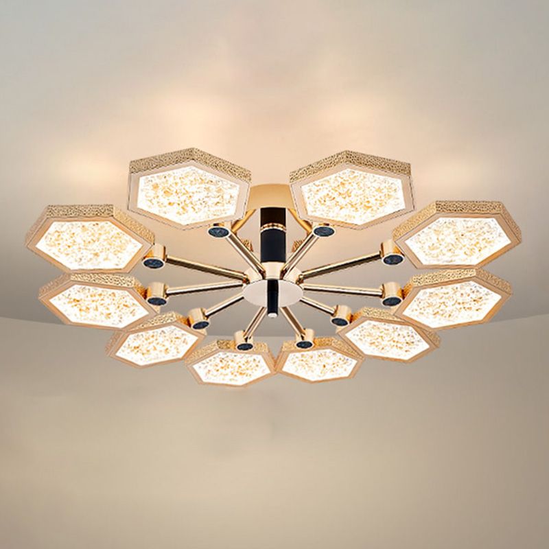 Luminaires de plafond hexagone