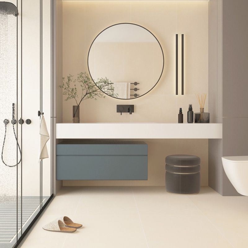 Rectangular Ceramic Matte Singular Tile No Pattern Bathroom Floor