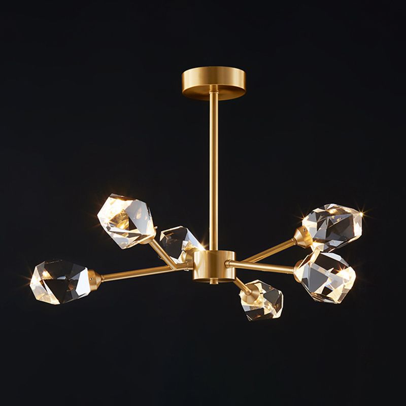 Postmodern Luxury Style Spray Pendant lustre Crystal Hanging Lamping