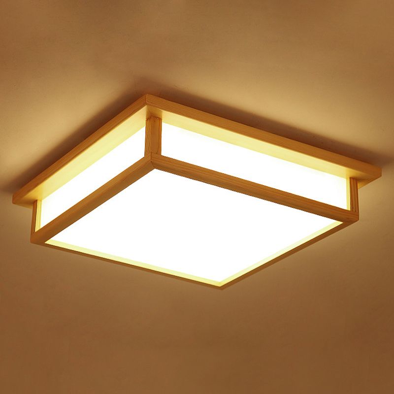 Cubic Semi Flush Mount Lighting Contemporary Paper Ceiling Light Fixtures for Bedroom