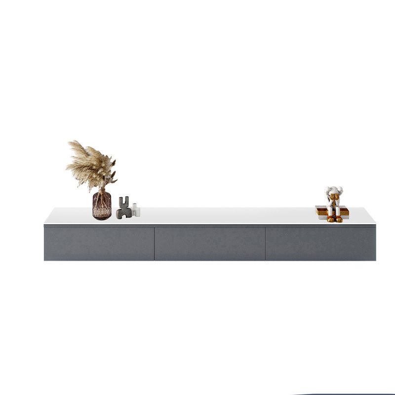 Stone TV Stand Console Wall Mounted Media Console with Drawers