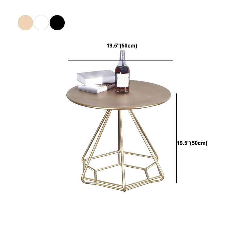 Industrial Metal Accent Table Nightstand 19.68" Tall Bedside Cabinet