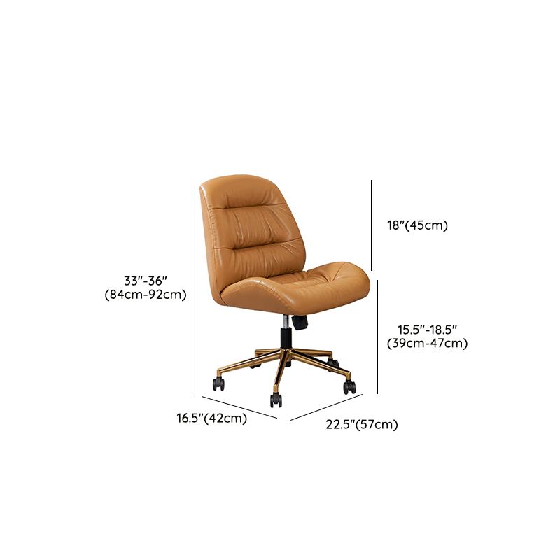 Modern Office Chair Leather Tilt Mechanism No Distressing Ergonomic Chair