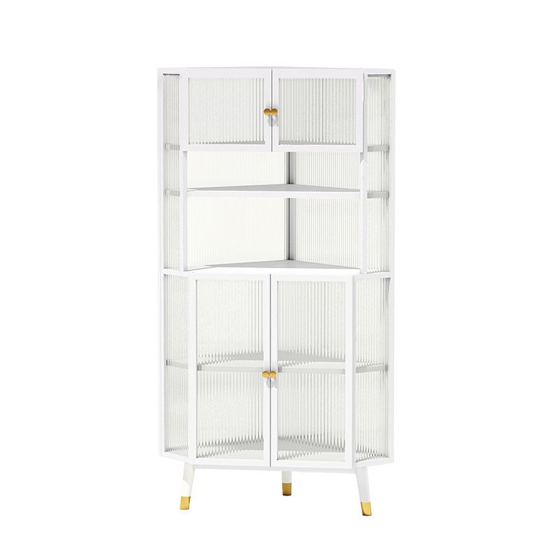 Contemporary China Cabinet Metal Display Cabinet for Dining Room