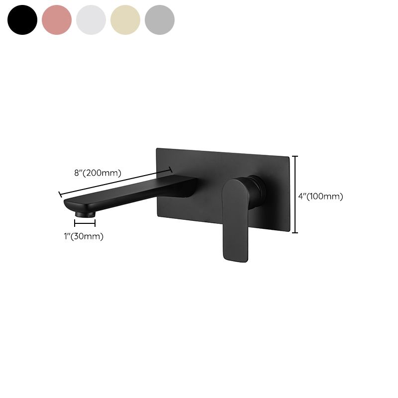 Contemporary Faucet Wall Mounted Single Lever Handle Vessel Sink Faucet