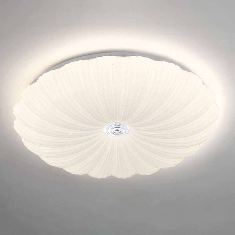 White Flush Mount Lamp Modern Simple Style Flush Mount Ceiling Light for Living Room