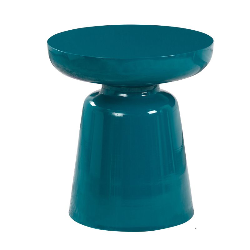 Modern Style Metal Material Multicolor Selection of Round Nightstand