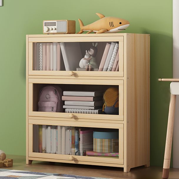 Freestanding Standard Kids Bookcase Nordic Light Wood Standard Bookcase