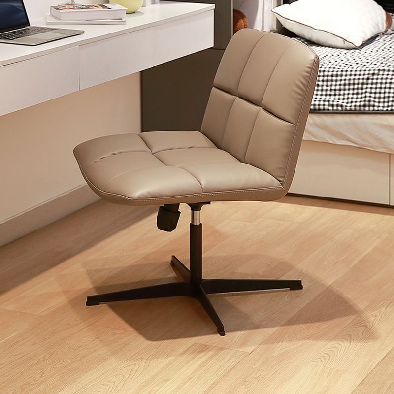 Modern Armless Desk Chair Adjustable Seat Height Office Chair