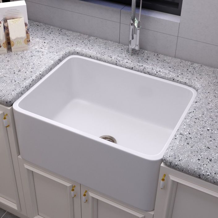 Ceramic Kitchen Sink Single Basin Contemporary Style Kitchen Sink(Not Including Faucet)