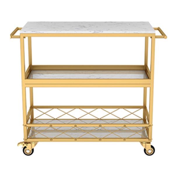 31.50" High Contemporary Rectangle Prep Table Rolling Metal Prep Table for Kitchen