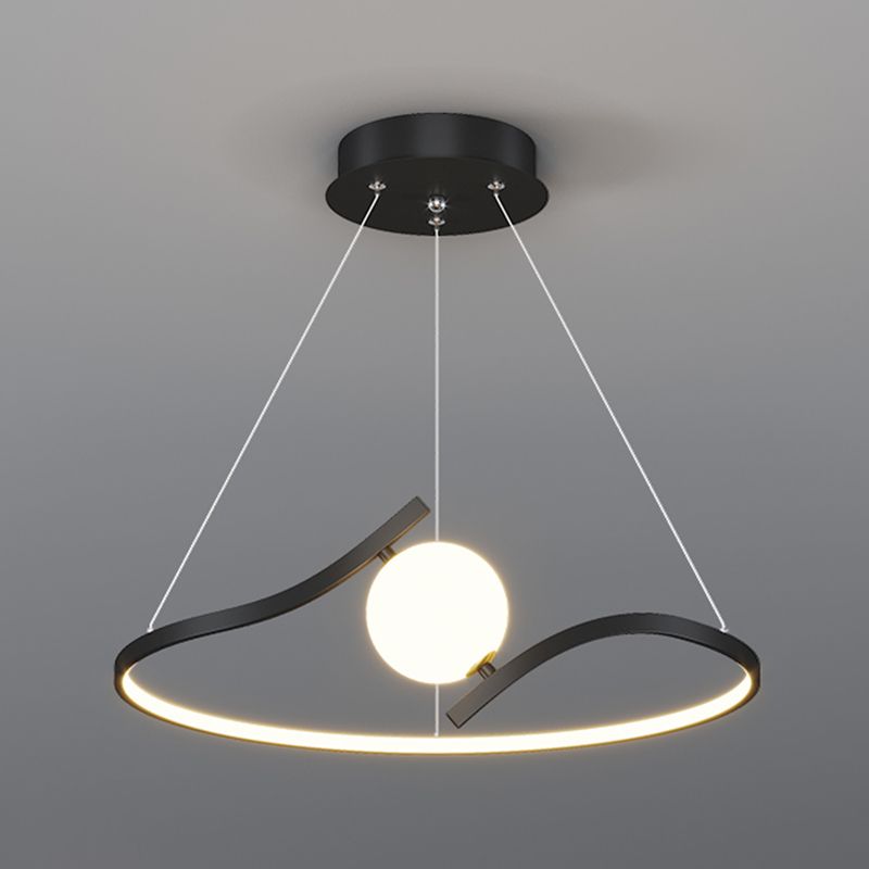 Luminaires de pendentif métallique linéaire