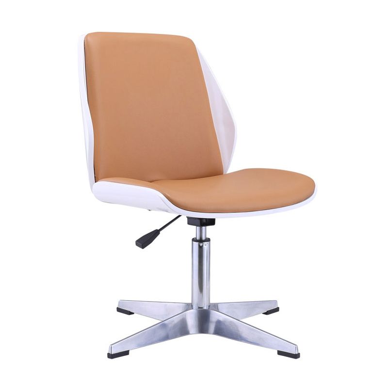 Conference Chair Modern Faux Leather Task Office Chair with Armless